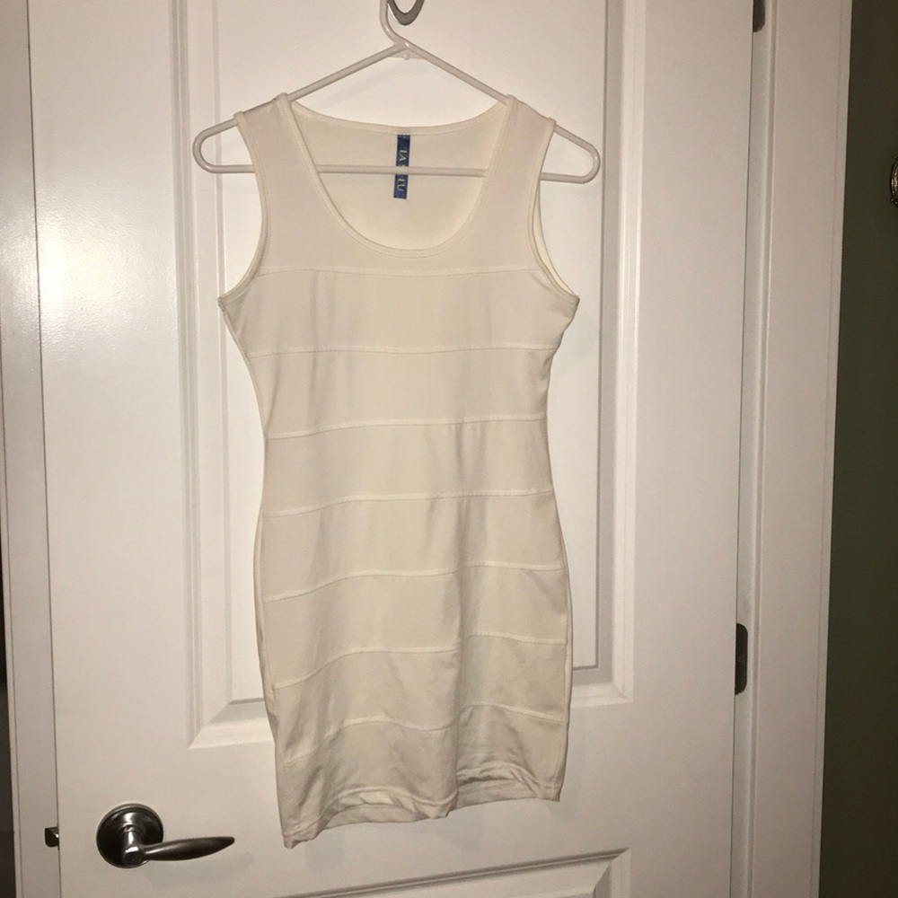 White mini dress